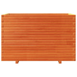 Fioriera Giardino Marrone Cera 110x60x72 cm Legno Massello Pino