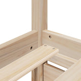 Letto con Cassetti e Materasso 180x200 cm Legno Massello Pino