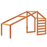 Letto a Castello con Tetto Cera 80x200 cm Legno Massello Pino