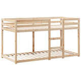 Letto a Castello senza Materasso 90x190 cm Legno di Pino
