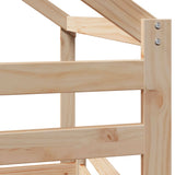 Letto a Castello senza Materasso 90x190 cm Legno di Pino
