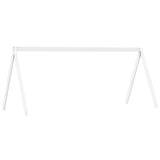 Letto a Castello con Tetto Bianco 90x200 cm in Legno di Pino