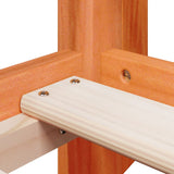 Letto a Castello con Tetto Cera 90x200 cm Legno Massello Pino