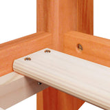 Letto a Castello con Tetto Cera 90x200 cm Legno Massello Pino