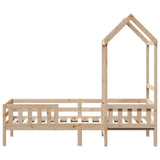 Giroletto con Tetto 100x200 cm in Legno Massello di Pino