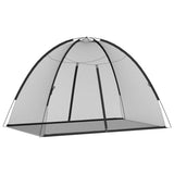 Zanzariera Mongolia con Porte 220 Rete Nera 200x120x130 cm