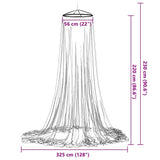 Rete per zanzare per letto Forma A 156 mesh 1020 cm Poliestere
