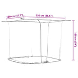 Zanzariera Sospesa 156 Rete Bianca 220x120x150 cm