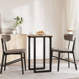 Tavolo da Pranzo Telaio a O 50x50x75 cm Legno Pino e Acciaio