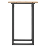 Tavolo da Pranzo Telaio a O 50x50x75 cm Legno Pino e Acciaio