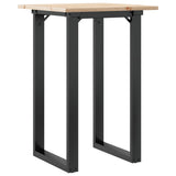 Tavolo da Pranzo Telaio a O 50x50x75 cm Legno Pino e Acciaio