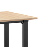 Tavolo da Pranzo Telaio a O 70x70x75 cm Legno Pino e Acciaio
