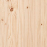 Tavolo da Pranzo Telaio a O 70x70x75 cm Legno Pino e Acciaio