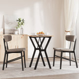 Tavolo da Pranzo Telaio a Y 50x50x75 cm Legno Pino e Acciaio