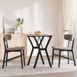 Tavolo da Pranzo Telaio a Y 70x70x75 cm Legno Pino e Acciaio