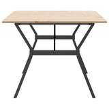 Tavolo da Pranzo Telaio a Y 200x100x75 cm Legno Pino e Acciaio