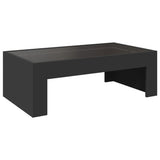 Tavolino da Salotto con LED Infinity Nero 90x50x30 cm