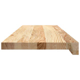 Gradini 8 pz 80x30x2 cm in Rovere Massello Non Trattato