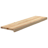 Gradini 20 pz 100x30x2 cm in Rovere Massello Non Trattato