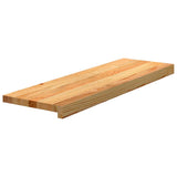 Gradini 4 pz Marrone Chiaro 80x25x2 cm Legno Massello Rovere