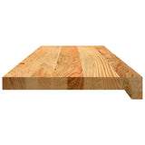 Gradini 4 pz Marrone Chiaro 80x25x2 cm Legno Massello Rovere