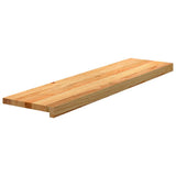 Gradini 20 pz Marrone Chiaro 100x25x2 cm Legno Massello Rovere