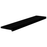 Gradini 8 pz Marrone-nero 120x30x2 cm Legno Massello Rovere