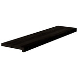 Gradini 12 pz Marrone-nero 100x25x2 cm Legno Massello Rovere