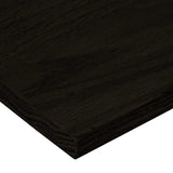 Gradini 12 pz Marrone-nero 100x25x2 cm Legno Massello Rovere