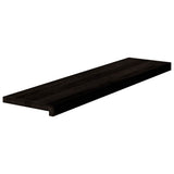 Gradini 16 pz Marrone-nero 100x25x2 cm Legno Massello Rovere