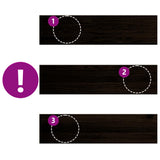 Gradini 16 pz Marrone-nero 100x25x2 cm Legno Massello Rovere