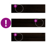 Gradini 16 pz Marrone Scuro 100x25x2 cm Legno Massello Rovere