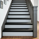 Gradini 20 pz Marrone-nero 100x25x2 cm Legno Massello Rovere