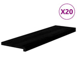 Gradini 20 pz Marrone Scuro 90x30x2 cm Legno Massello Rovere