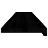 Gradini 20 pz Marrone-nero 120x30x2 cm Legno Massello Rovere