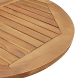 Set da Pranzo per Giardino 3 pz in Legno Massello di Acacia