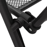 Set Sedie Giardino Reclinabili 5pz Antracite Acciaio Verniciato