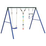 Set Gioco da Esterno con Altalena,Trapezio e Scala