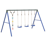 Set Gioco da Esterno con Altalene e Altalena a Disco