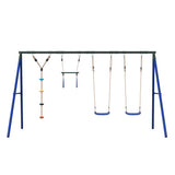 Set Gioco da Esterno con Altalene Trapezio e Altalena a Disco