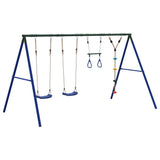 Set Gioco da Esterno con Altalene Trapezio e Altalena a Disco