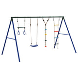 Set Gioco da Esterno con Altalena Trapezio Scala e Altalena