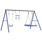 Set Gioco da Esterno con Altalena Trapezio e Altalena Nido