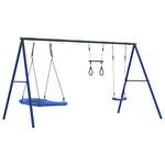 Set Gioco da Esterno con Altalena Trapezio e Altalena Nido