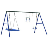 Set Gioco da Esterno con Altalena Trapezio e Altalena Nido