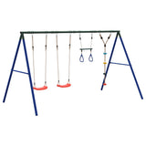 Set Gioco da Esterno con Altalene Trapezio e Altalena a Disco