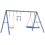 Set Gioco da Esterno con Altalena Trapezio e Altalena Nido