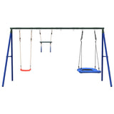 Set Gioco da Esterno con Altalena Trapezio e Altalena Nido