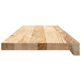 Gradini 2 pz 80x25x2 cm in Rovere Massello Non Trattato