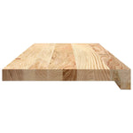 Gradini 2 pz 70x30x2 cm in Rovere Massello Non Trattato